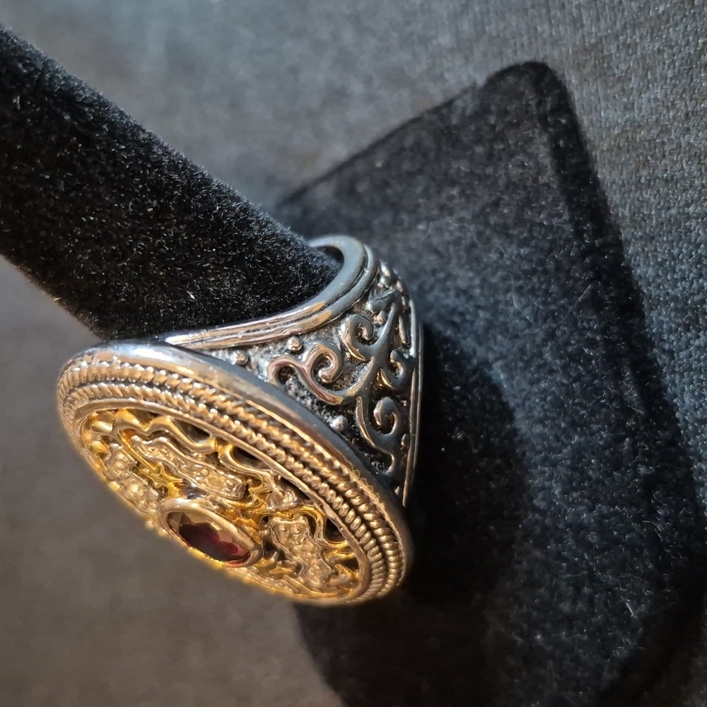 Large Ornate Statement Ring - image 3